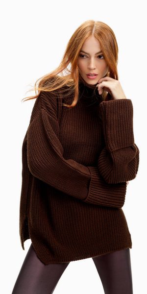 PULLOVER MARRONE-10020